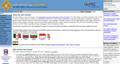 Desktop Screenshot of aidsinfonet.org